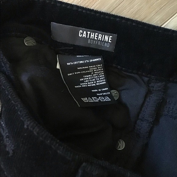 KUT from Kloth Catherine Boyfriend Black Cords 4 - Picture 5 of 6